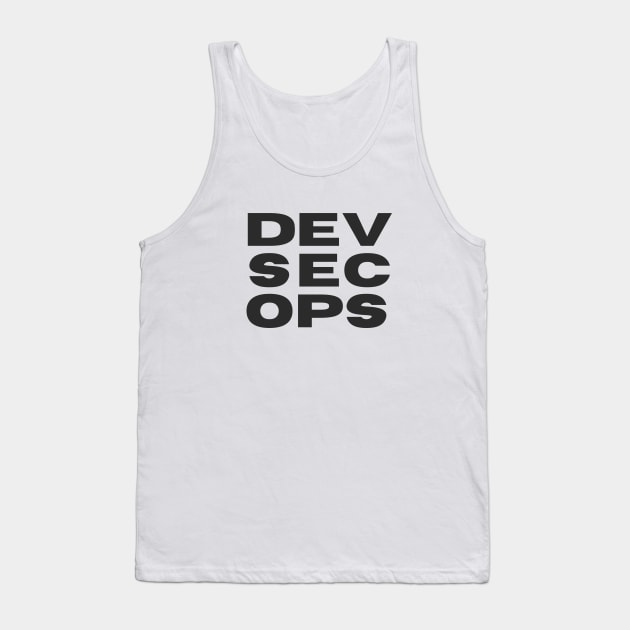 DevSecOps Development Security Operations Minimalist Tank Top by FSEstyle